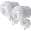 Mr. Beams LED-Außenstrahler Mit Bewegungsmelder MB380 Weiß 2er-Pack