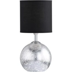 Wofi Tischleuchte Carmen Silber 2-flammig