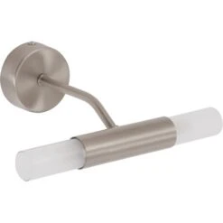 Briloner LED-Wandleuchte 2-flammig Nickel Matt