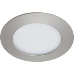 Briloner LED-Einbauleuchte Nickel Matt H: 2,9 Cm Ø: 12 Cm