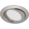 Briloner LED-Einbauleuchte Nickel Matt Schwenkbar H: 3,4 Cm Ø: 14 Cm