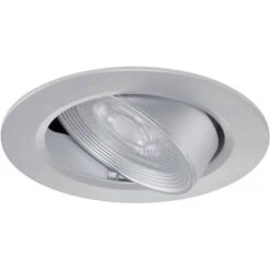 Briloner LED-Einbauleuchte 3er-Set Silber Schwenkbar H: 4,3 Cm Ø: 9 Cm