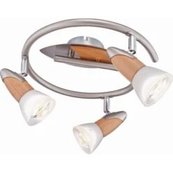 Globo Spot LORD II Holz Nickel Matt