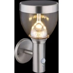 Globo LED-Solaraußenleuchte Für Die Wand Mit Bewegungsmelder Edelstahl -Angebote Licht Welt Store 226034 3749 7