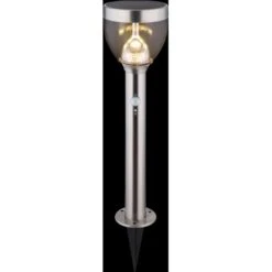 Globo LED-Solaraußenleuchte Mit Erdspieß Und Bewegungsmelder Edelstahl 55 Cm -Angebote Licht Welt Store 226072 3749 3