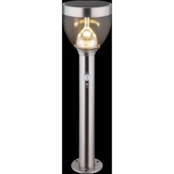 Globo LED-Solaraußenleuchte Mit Erdspieß Und Bewegungsmelder Edelstahl 55 Cm -Angebote Licht Welt Store 226072 3749 7