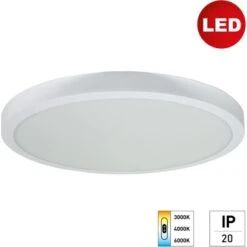 E2 Elektro LED-Aufbau-Panel Round 600 CCT 40W Ø 60,5 Cm X 4 Cm Weiß -Angebote Licht Welt Store 2447506400196 3696 AI 01