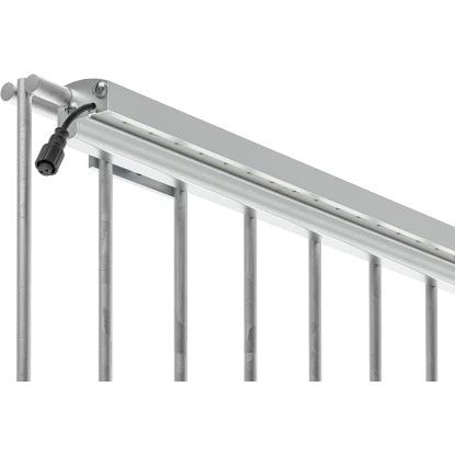 LyghtUp LED-Zaunbeleuchtung Set 3 X LED-Leiste 246 Cm Netzteil CH Silber 3 LyghtUp LED-Zaunbeleuchtung Set 3 X LED-Leiste 246 Cm Netzteil CH Silber – Bild 3