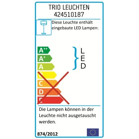 Trio LED-Stehleuchte Mit Flexgelenk 1-flammig Titan EEK: A 2 Trio LED-Stehleuchte Mit Flexgelenk 1-flammig Titan EEK: A – Bild 2