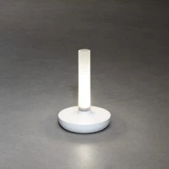 Konstsmide LED-Akku-Vase Biarritz Weiß ø 13,5 Cm X 20,5 Cm -Angebote Licht Welt Store 275109 1533 AB 01