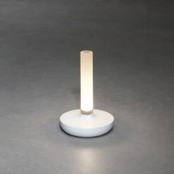 Konstsmide LED-Akku-Vase Biarritz Weiß ø 13,5 Cm X 20,5 Cm -Angebote Licht Welt Store 275109 1533 AB 03