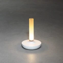 Konstsmide LED-Akku-Vase Biarritz Weiß ø 13,5 Cm X 20,5 Cm -Angebote Licht Welt Store 275109 1533 AB 05