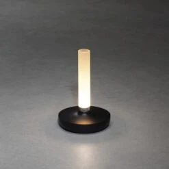 Konstsmide LED-Akku-Vase Biarritz Schwarz ø 13,5 Cm X 20,5 Cm -Angebote Licht Welt Store 275111 1533 AB 05
