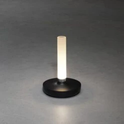 Konstsmide LED-Akku-Vase Biarritz Schwarz ø 13,5 Cm X 20,5 Cm -Angebote Licht Welt Store 275111 1533 AB 06