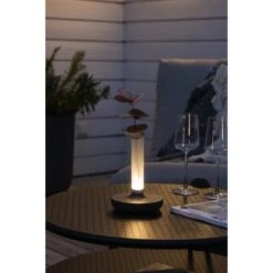 Konstsmide LED-Akku-Vase Biarritz Schwarz ø 13,5 Cm X 20,5 Cm -Angebote Licht Welt Store 275111 1533 AB 07