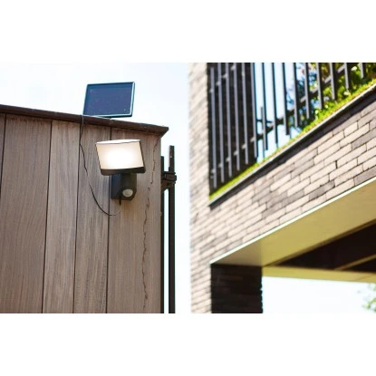 Lutec LED-Solarwandleuchte Sunshine 1-flammig Anthrazit 20,5 Cm X 18 Cm X 17 Cm 2 Lutec LED-Solarwandleuchte Sunshine 1-flammig Anthrazit 20,5 Cm X 18 Cm X 17 Cm – Bild 2