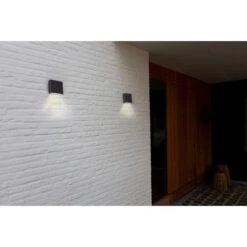 Lutec LED-Außenwandleuchte Gemini XF 1-flammig Anthrazit 11 Cm X 11 Cm X 3,8 Cm -Angebote Licht Welt Store 276388 3746 AB 03