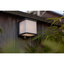 Lutec LED-Solar Wandleuchte Doblo 1-flammig Anthrazit 12,9 Cm X 11 Cm X 11 Cm -Angebote Licht Welt Store 276485 3746 AB 07
