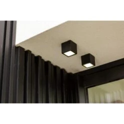 Lutec LED-Außendeckenleuchte Gemini 1-flammig Mattschwarz 8,5 X 8,5 X 8,5 Cm -Angebote Licht Welt Store 276809 3746 AB 05