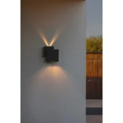Lutec LED-Außenwandleuchte Rialto 2-flammig Schwarz 19,5 Cm X 19,5 Cm X 6,4 Cm 9 Lutec LED-Außenwandleuchte Rialto 2-flammig Schwarz 19,5 Cm X 19,5 Cm X 6,4 Cm -Angebote Licht Welt Store 276909 3746 AB 02