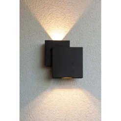 Lutec LED-Außenwandleuchte Rialto 2-flammig Schwarz 19,5 Cm X 19,5 Cm X 6,4 Cm 11 Lutec LED-Außenwandleuchte Rialto 2-flammig Schwarz 19,5 Cm X 19,5 Cm X 6,4 Cm -Angebote Licht Welt Store 276909 3746 AB 04