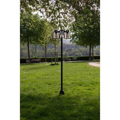 Lutec Kandelaber Kelsey 3-flammig Mattschwarz 195 Cm X 47 Cm X 47 Cm 4 Lutec Kandelaber Kelsey 3-flammig Mattschwarz 195 Cm X 47 Cm X 47 Cm – Bild 4