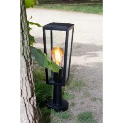 Lutec Außensockelleuchte Pine 1-flammig Mattschwarz 42,6 Cm X 12 Cm X 12 Cm -Angebote Licht Welt Store 277068 3746 AB 03