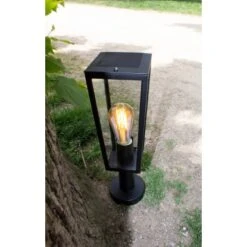 Lutec Außensockelleuchte Pine 1-flammig Mattschwarz 42,6 Cm X 12 Cm X 12 Cm -Angebote Licht Welt Store 277068 3746 AB 04