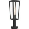 Lutec Außensockelleuchte Pine 1-flammig Mattschwarz 42,6 Cm X 12 Cm X 12 Cm