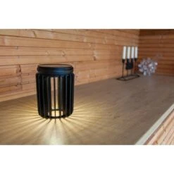 Lutec LED-Solar-Außentischleuchte Kozy 1-flammig Schwarz Ø 13,7 Cm X 18,6 Cm -Angebote Licht Welt Store 277194 3746 AB 02