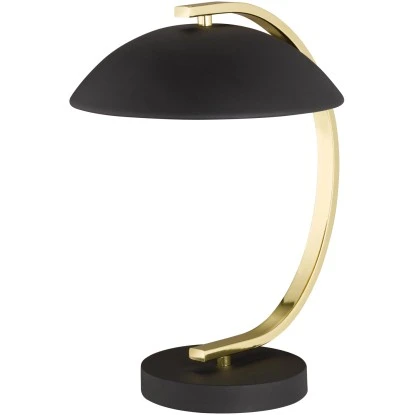 Tischleuchte Retro Schwarz Matt 1 Tischleuchte Retro Schwarz Matt