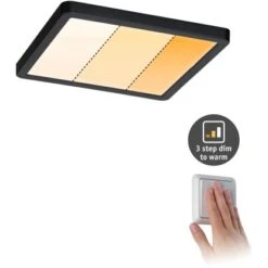 Paulmann LED-Einbaupanel Areo VariFit 17,5 X 17,5 Cm DimtoWarm 13 W Schwarz -Angebote Licht Welt Store 4000870931011 2425 01