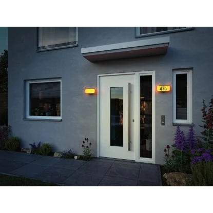 Paulmann LED-Outdoor-Wandleuchte Sheera 230 V ZigBee Mit Hausnummer 11 Paulmann LED-Outdoor-Wandleuchte Sheera 230 V ZigBee Mit Hausnummer – Bild 11