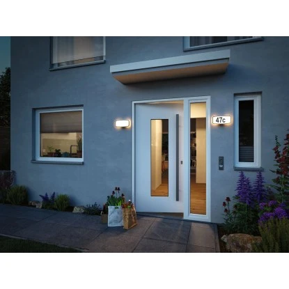 Paulmann LED-Outdoor-Wandleuchte Sheera 230 V ZigBee Mit Hausnummer 13 Paulmann LED-Outdoor-Wandleuchte Sheera 230 V ZigBee Mit Hausnummer – Bild 13