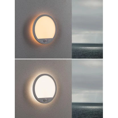 Paulmann LED-Outdoor-Leuchte Lamina Rund 230 V Mit PIR-Sensor Weiß 6 Paulmann LED-Outdoor-Leuchte Lamina Rund 230 V Mit PIR-Sensor Weiß – Bild 6