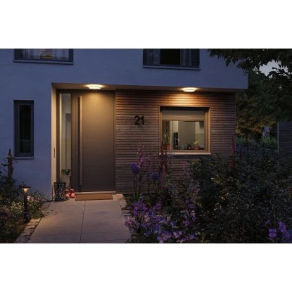 Paulmann LED-Outdoor-Leuchte Lamina Rund 230 V Mit PIR-Sensor Weiß 7 Paulmann LED-Outdoor-Leuchte Lamina Rund 230 V Mit PIR-Sensor Weiß – Bild 7