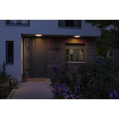 Paulmann LED-Outdoor-Leuchte Lamina Rund 230 V Mit PIR-Sensor Weiß 8 Paulmann LED-Outdoor-Leuchte Lamina Rund 230 V Mit PIR-Sensor Weiß – Bild 8