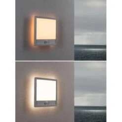 Paulmann LED-Outdoor-Leuchte Lamina Eckig 230 V Mit PIR-Sensor Weiß -Angebote Licht Welt Store 4000870947074 2425 AB 06