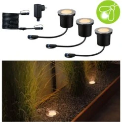 Paulmann LED-Outdoor-Bodeneinbaustrahler Floor Plug & Shine 3 Stk Ø 9,8 Cm -Angebote Licht Welt Store 4000870947173 2425 S 03