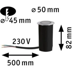 Paulmann LED-Outdoor-Bodeneinbaustrahler Deko Rund 230 V Insektenfreundlich -Angebote Licht Welt Store 4000870947272 2425 VM 05