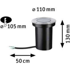 Paulmann Outdoor-Bodeneinbaustrahler Floor GU10 Rund Ø 10,5 Cm Edelstahl 16 Paulmann Outdoor-Bodeneinbaustrahler Floor GU10 Rund Ø 10,5 Cm Edelstahl -Angebote Licht Welt Store 4000870947326 2425 VM 07