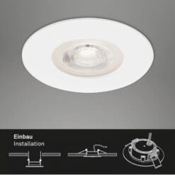 Brilo LED-Einbauleuchte Kulana 3er-Set Dimmbar Weiß -Angebote Licht Welt Store 4002707378112 1675 7