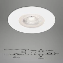 Brilo LED-Einbauleuchte Kulana 3er-Set Dimmbar Weiß -Angebote Licht Welt Store 4002707378112 1675 8