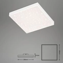 Brilo LED-Panel Frameless 6,1 Cm X 29,5 Cm X 29,5 Cm Weiß -Angebote Licht Welt Store 4002707395652 1675 6