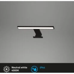 Brilo LED-Spiegelleuchte Dun Schwarz 5 W 8 Brilo LED-Spiegelleuchte Dun Schwarz 5 W -Angebote Licht Welt Store 4002707402855 1675 2