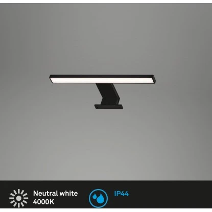 Brilo LED-Spiegelleuchte Dun Schwarz 5 W 3 Brilo LED-Spiegelleuchte Dun Schwarz 5 W – Bild 3