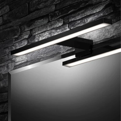 Brilo LED-Spiegelleuchte Dun Schwarz 5 W 2 Brilo LED-Spiegelleuchte Dun Schwarz 5 W – Bild 2