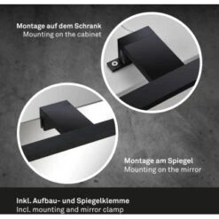 Brilo LED-Spiegelleuchte Dun Schwarz 5 W 10 Brilo LED-Spiegelleuchte Dun Schwarz 5 W -Angebote Licht Welt Store 4002707402855 1675 5