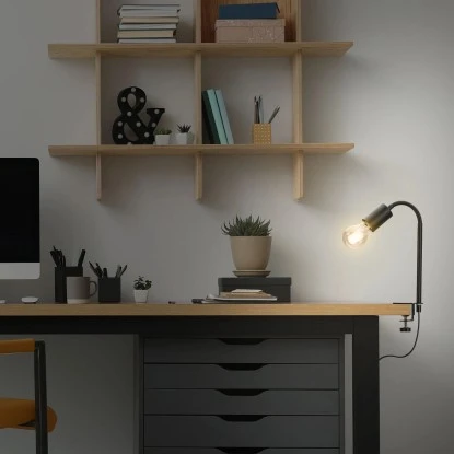 Briloner Klemmleuchte Krampo Schwarz 6 Briloner Klemmleuchte Krampo Schwarz – Bild 6