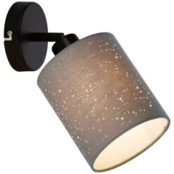 Brilo Spot 1er Stofa Grau-Schwarz